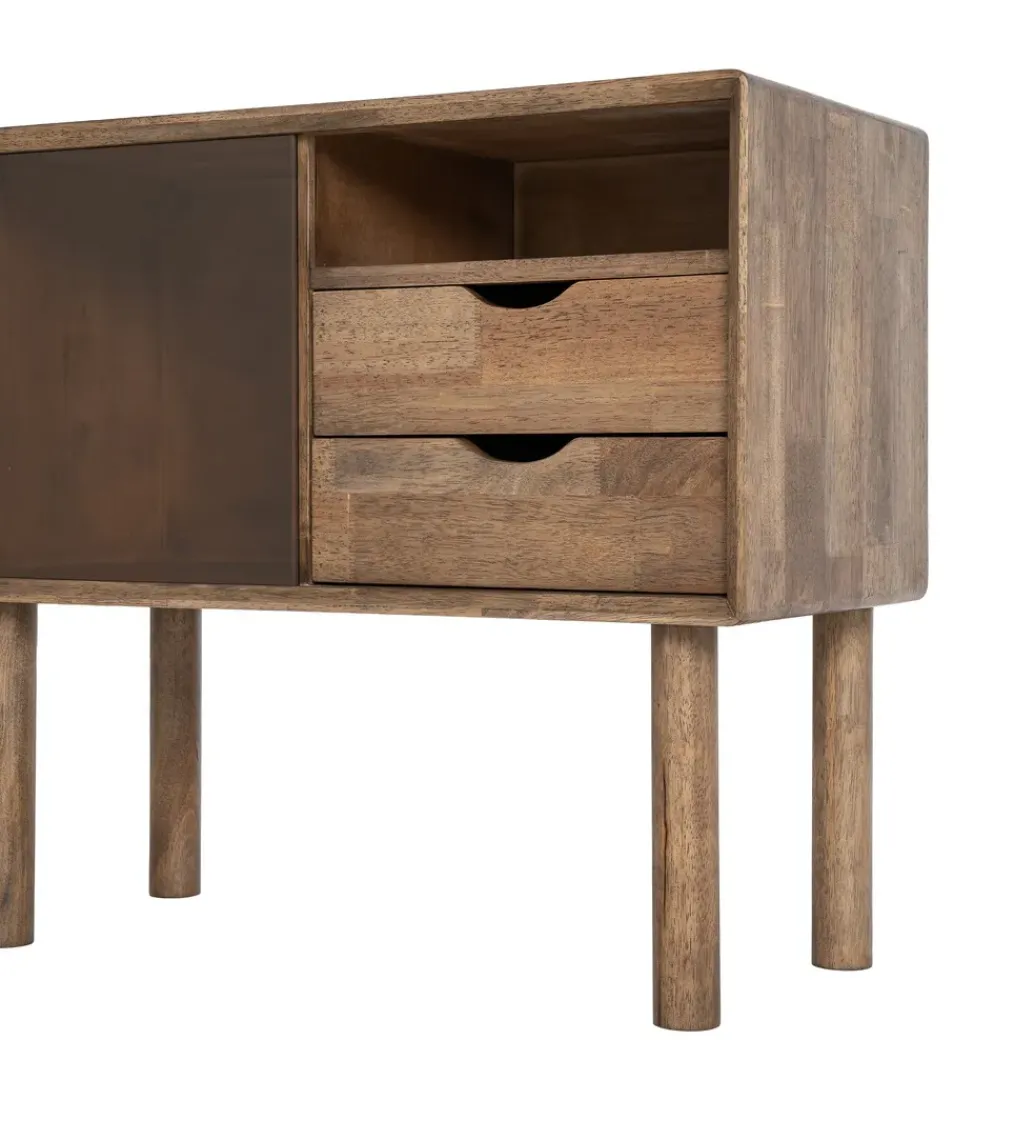 Komoda AMY 80 cm drewno kauczuk*Zona-Design Outlet