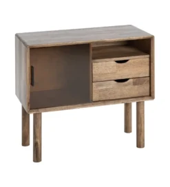 Komoda AMY 80 cm drewno kauczuk*Zona-Design Outlet