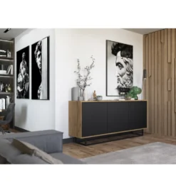 Komoda Apollo 168 cm czarna*Polski Design ML New