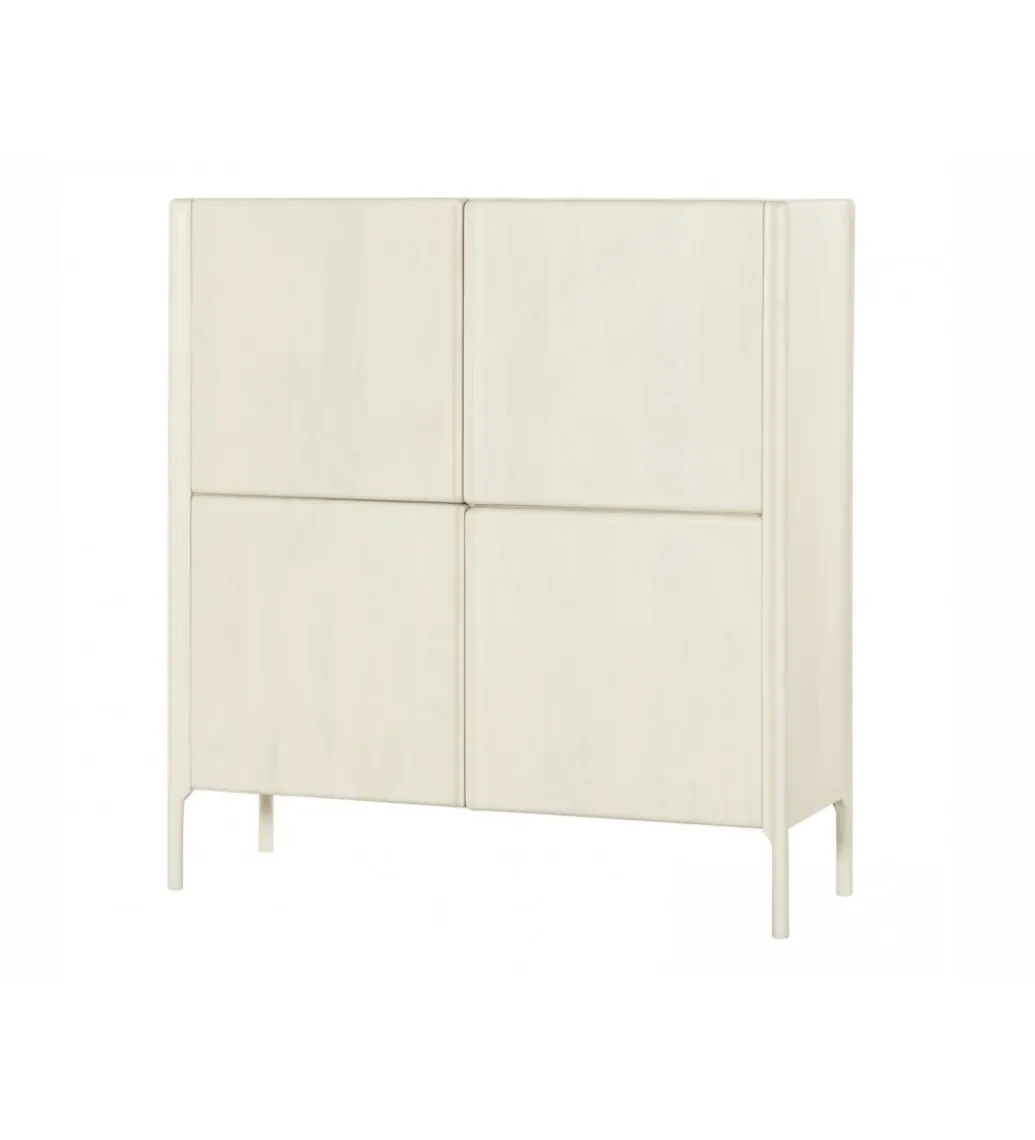 Komoda ARES 130 cm drewno mango biała*Imeri Hot