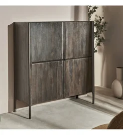 Komoda ARES 130 cm drewno mango wenge*Imeri Outlet