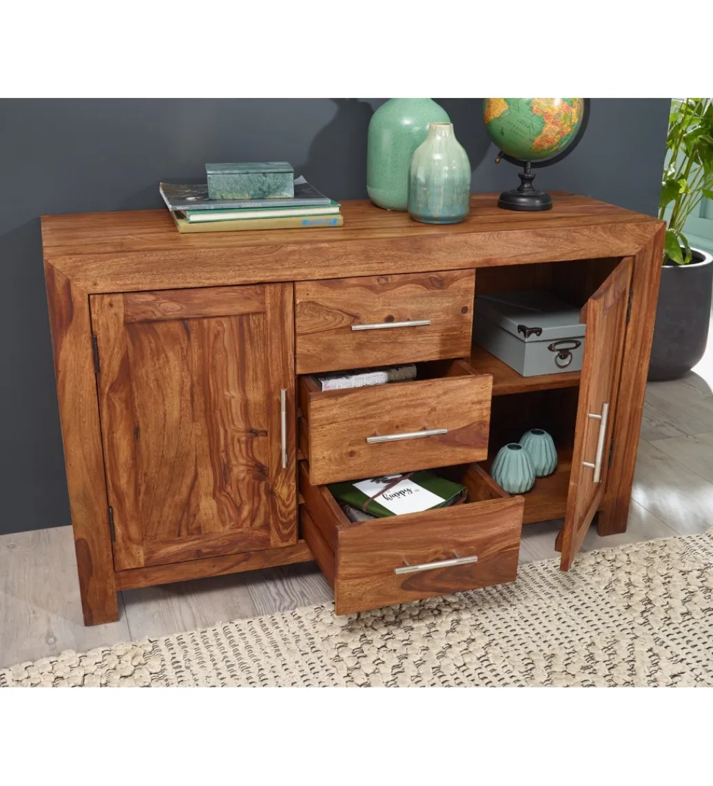 Komoda ARISZA 118 cm drewno sheesham*WOHNLING, GERMANY Outlet