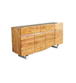 Komoda ARKTYKA II Mammut 170 cm drewno Akacja honey*Invicta Interior - przedsprzedaż Clearance