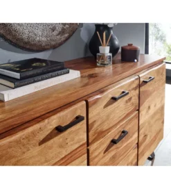 Komoda ARRIBA 145 cm drewno sheesham*WOHNLING, GERMANY Outlet