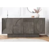 Komoda ART DECO 170 cm drewno mango szary*Invicta Interior
