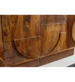 Komoda ART DECO 170 cm drewno mango brązowa*Invicta Interior - przedsprzedaż Best