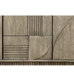 Komoda ART DECO 170 cm drewno mango szary*Invicta Interior Online