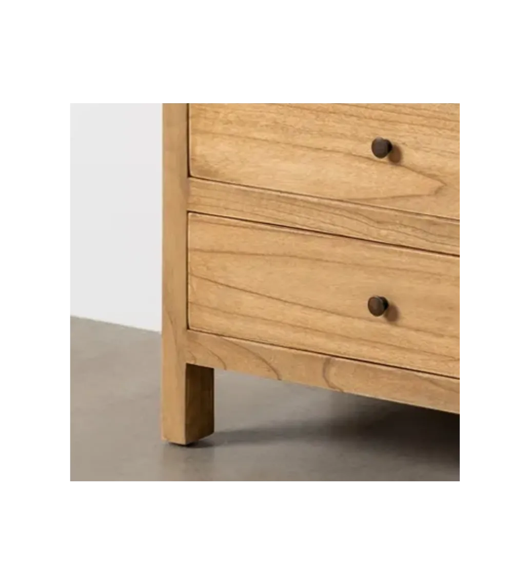 Komoda ATARNO 65 cm drewno mindi naturalna*Zona-Design New