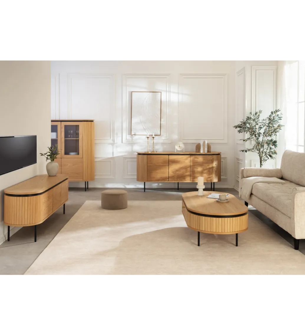 Komoda ATELIER 160 cm kolor drewna dębu*Invicta Interior New