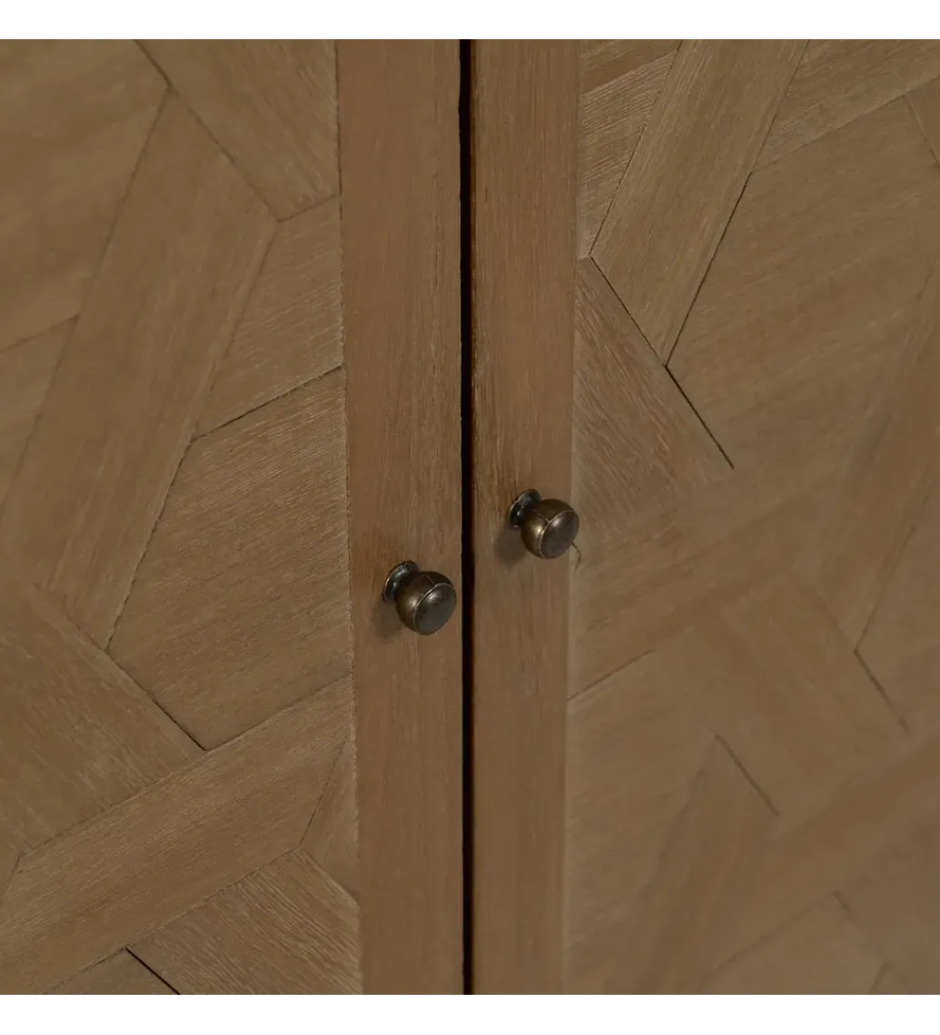 Komoda BATARU 90 cm drewno paulowni naturalna*Zona-Design New
