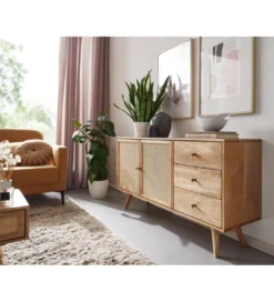 Komoda BELIZE 140 cm drewno mango*WOHNLING, GERMANY New