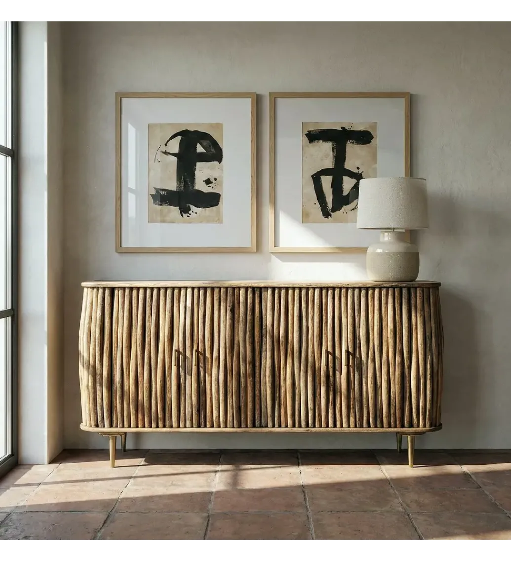 Komoda BEZATYNA 148 cm drewno mango*Zona-Design