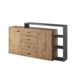 Komoda Bota 180 cm w kolorze dąb Ribbec*Helvetia Sale