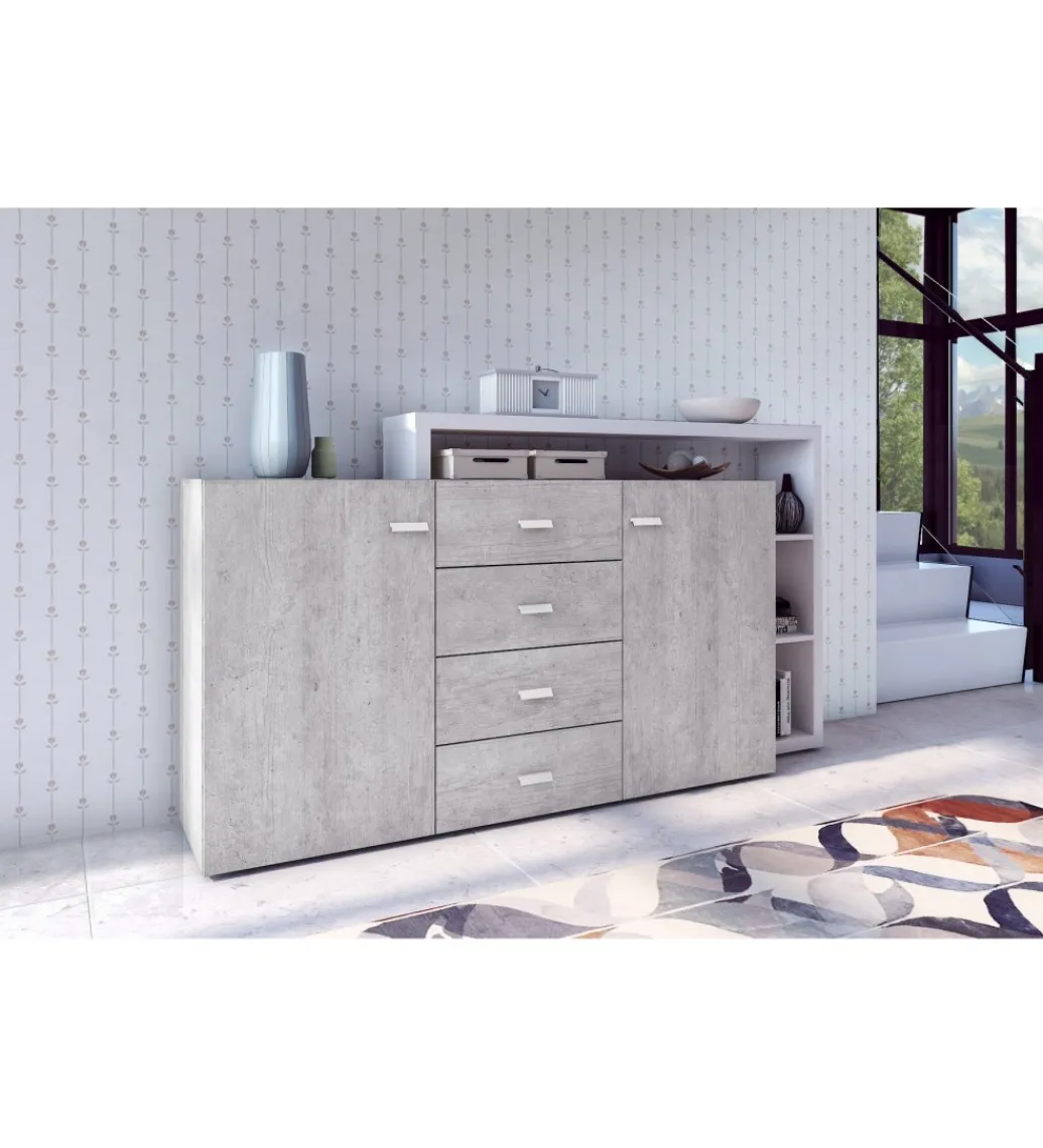 Komoda BOTA 180 cm w optyce betonu*Helvetia Clearance