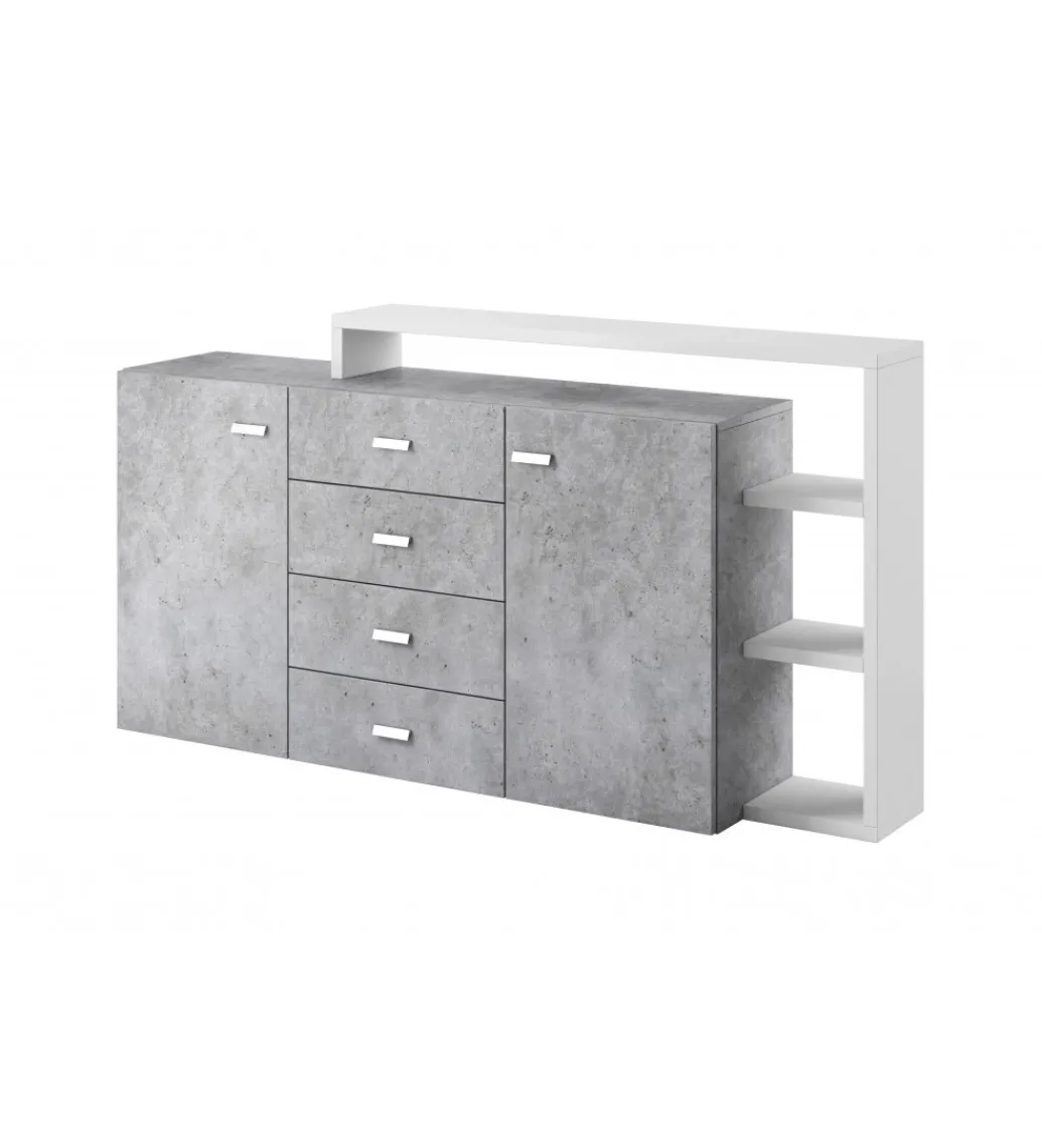 Komoda BOTA 180 cm w optyce betonu*Helvetia Clearance
