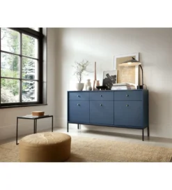 Komoda BRANCO 154 cm granatowa*Zona-Design.pl Outlet