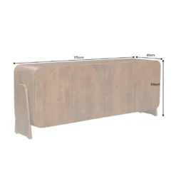 Komoda BRASIL 175 cm drewno mango brązowa*Invicta Interior Clearance