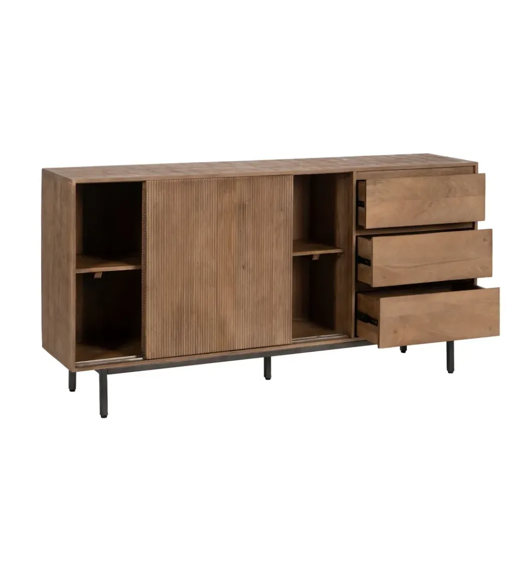 Komoda BUTEL 180 cm drewno mango naturalna*Zona-Design New