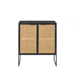 Komoda CANE PANE 89 cm naturalna czarna*J-Line Best