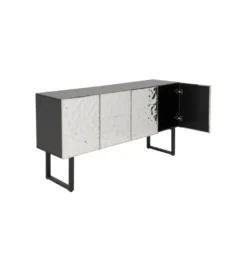 Komoda CARINO 151 cm srebrna*KARE Discount