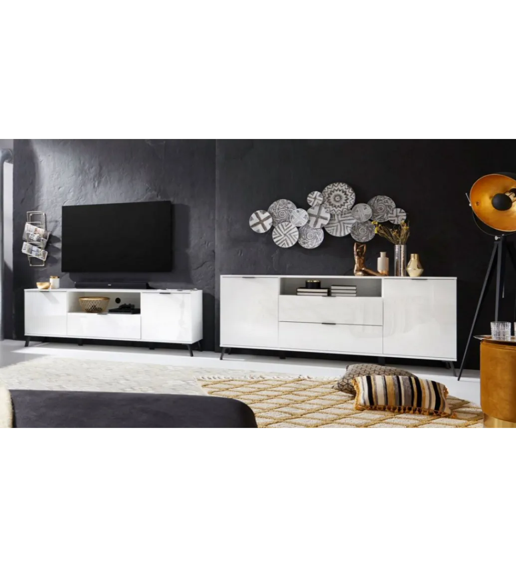 Komoda CASABLANCA 180 cm biała*MCA Linia Włoska Outlet