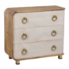 Komoda COSTARIC 83 cm drewno mango bielona*Zona-Design Hot