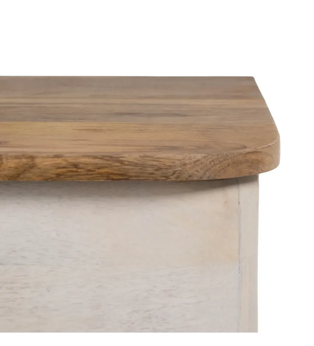Komoda COSTARIC 83 cm drewno mango bielona*Zona-Design Hot