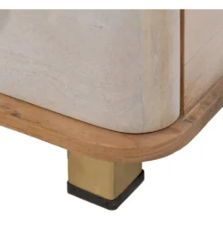 Komoda COSTARIC 83 cm drewno mango bielona*Zona-Design Hot