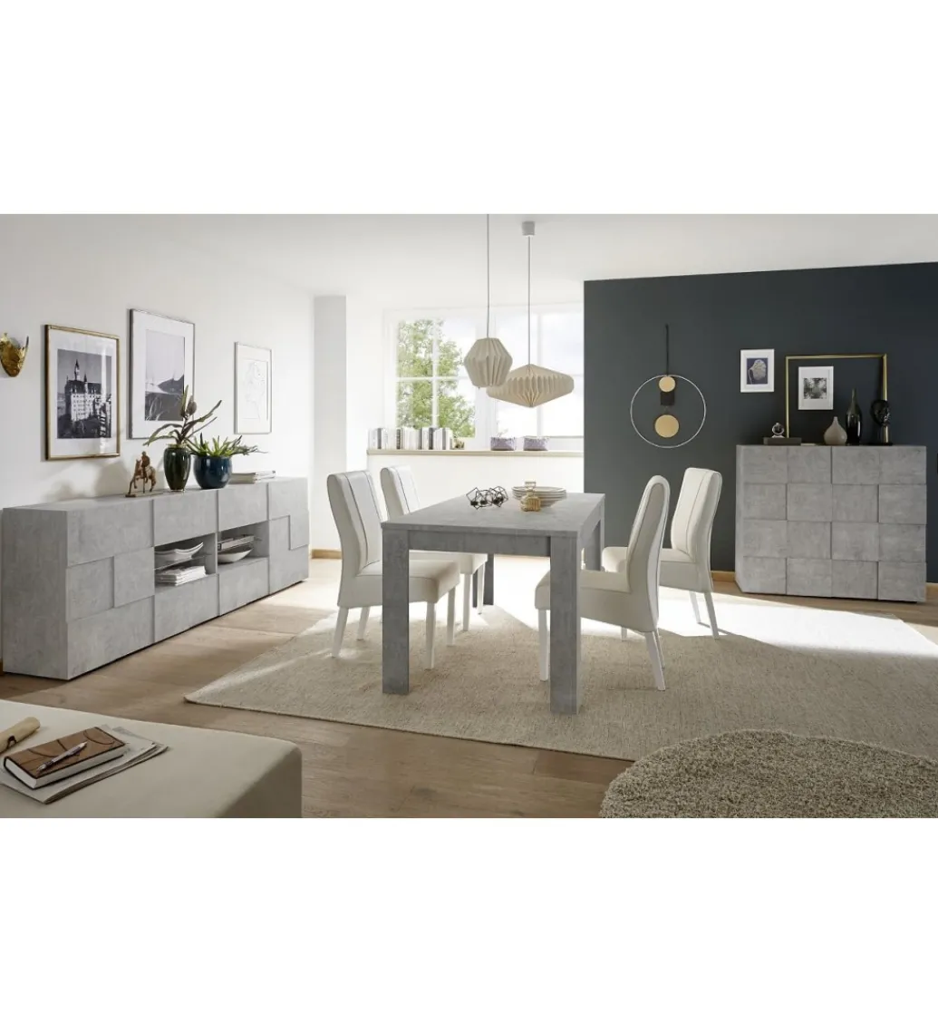 Komoda DAMA 120 Cm optyka betonu*MCA Linia Włoska Outlet