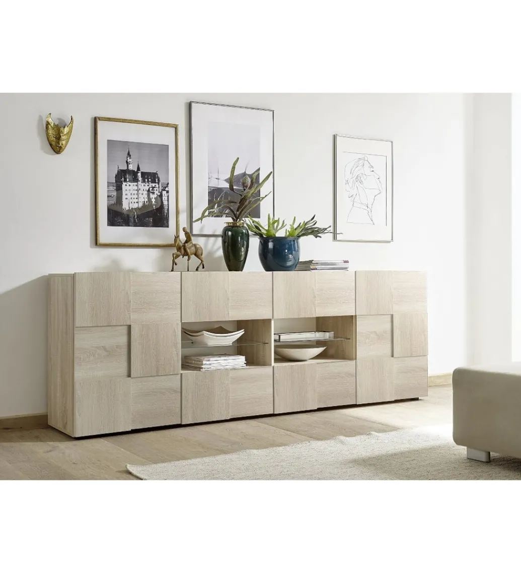 Komoda DAMA 241 Cm w kolorze dąb sonoma*MCA Linia Włoska Online