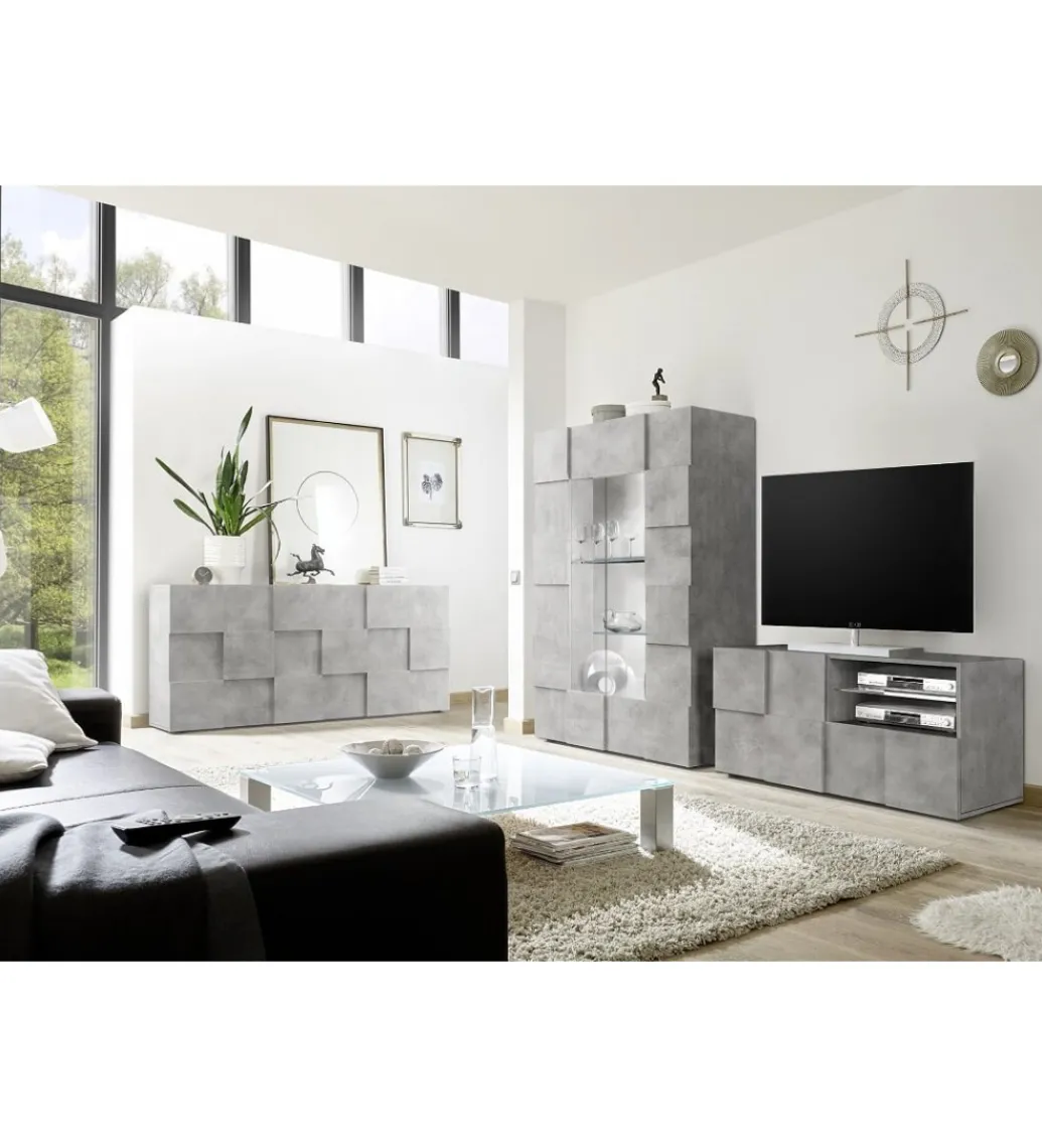 Komoda DAMA 181 Cm w optyce betonu*MCA Linia Włoska Discount