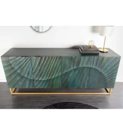 Komoda Davide ANTILIA Scorpion 177 cm drewno mango turkusowa Ciemna*Invicta Interior Discount