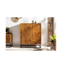Komoda DAVIDE Scorpion 100 cm drewno mango brąz*Invicta Interior Outlet