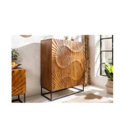 Komoda DAVIDE Scorpion 100 cm drewno mango brąz*Invicta Interior Outlet