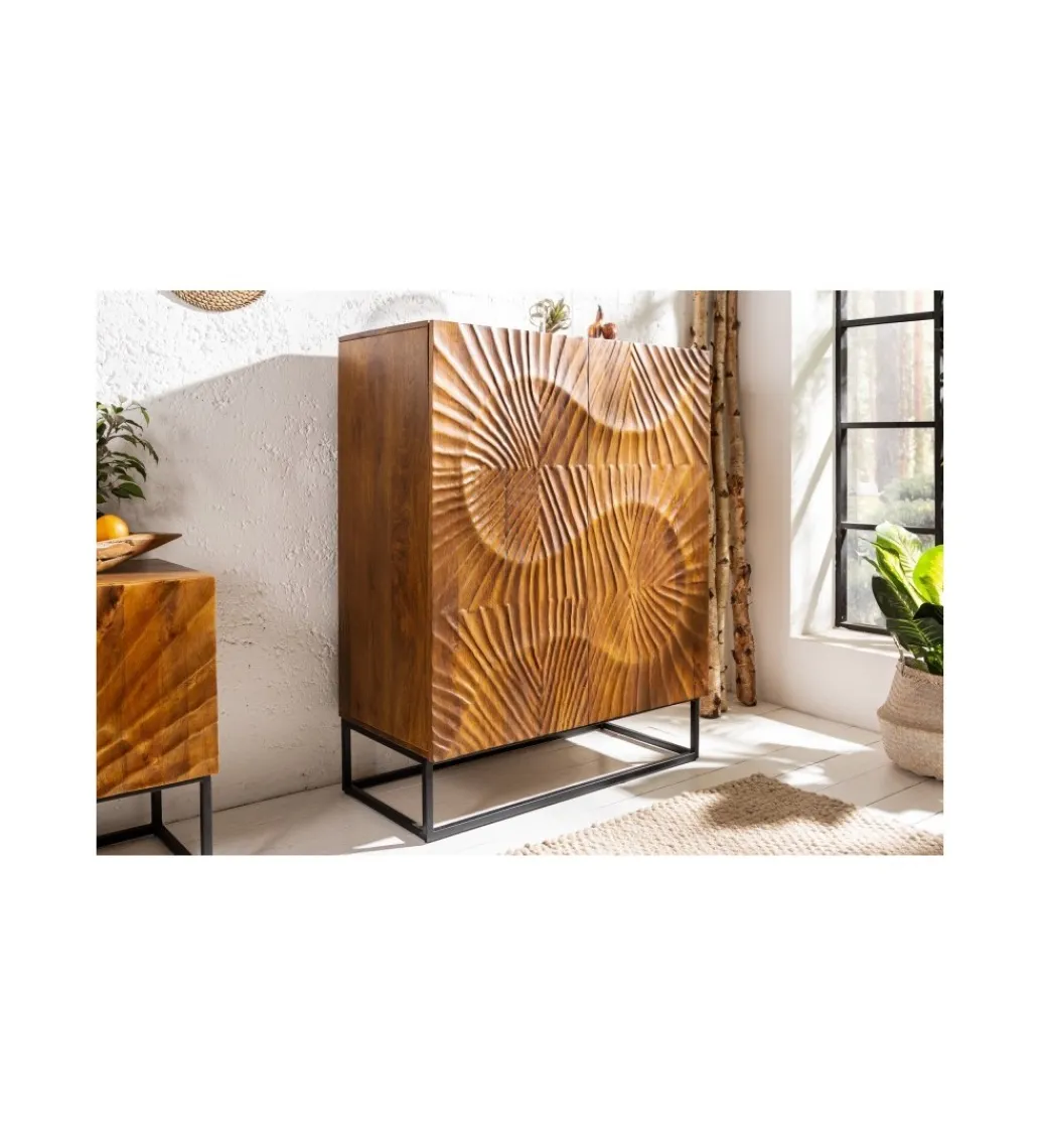 Komoda DAVIDE Scorpion 100 cm drewno mango brąz*Invicta Interior Outlet