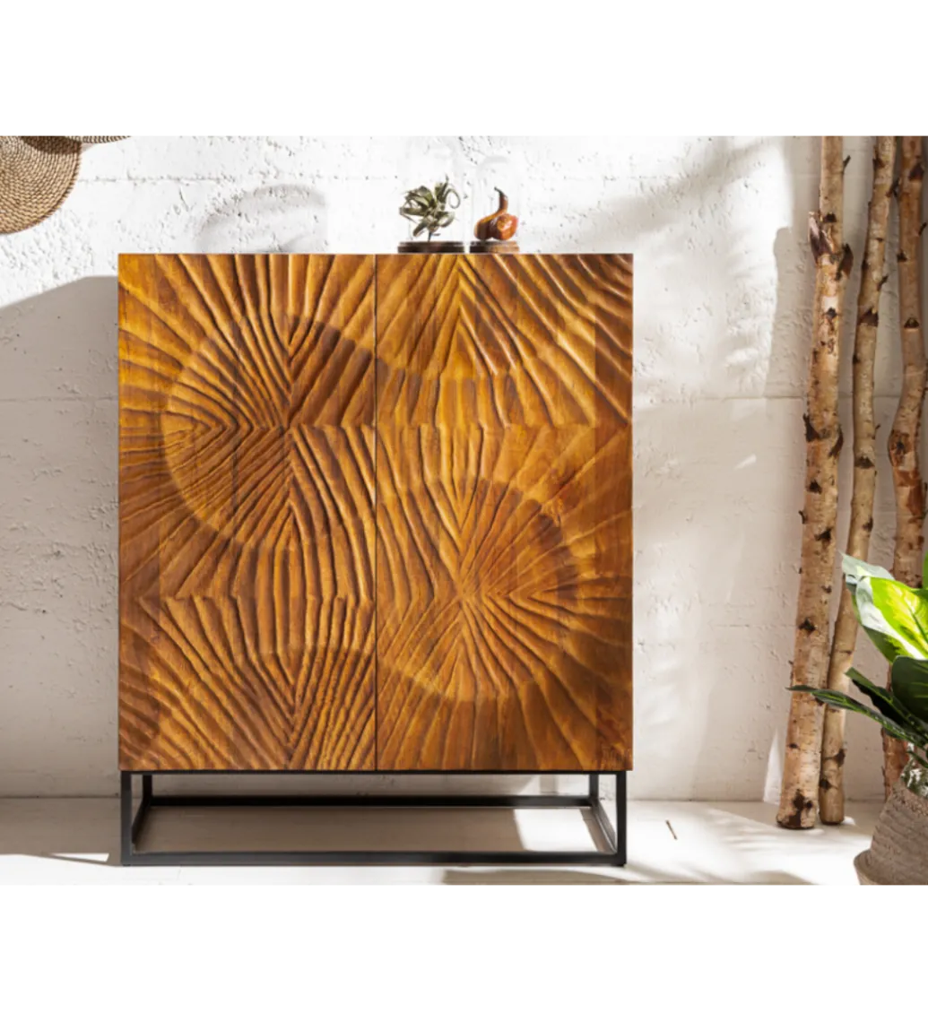 Komoda DAVIDE Scorpion 100 cm drewno mango brąz*Invicta Interior Outlet