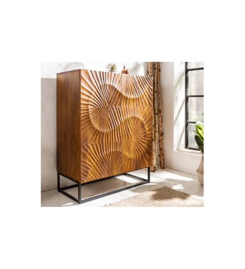 Komoda DAVIDE Scorpion 100 cm drewno mango brąz*Invicta Interior Outlet