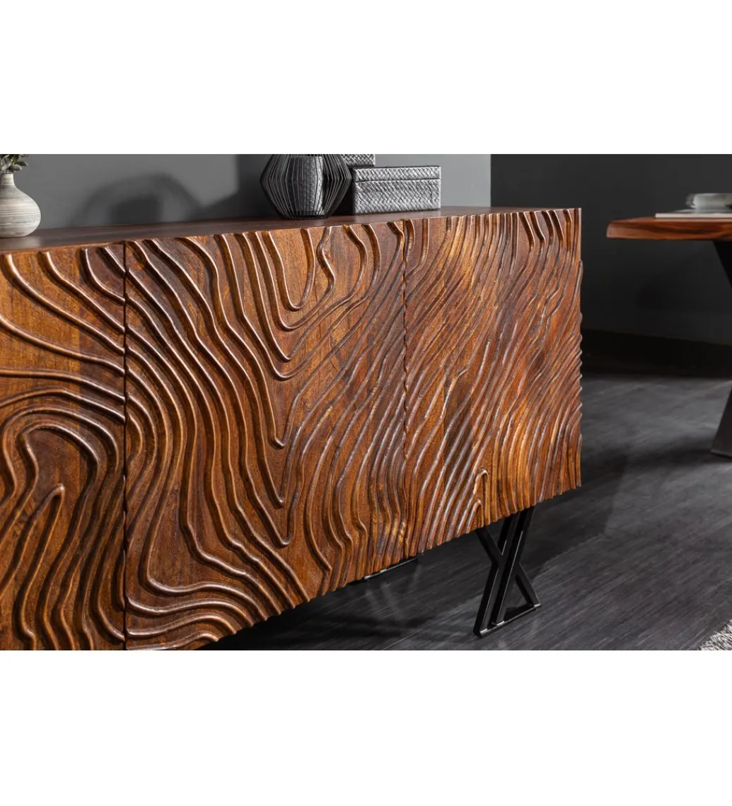Komoda DAVIDE Scorpion Fluid 160 Cm drewno mango*Invicta Interior Outlet