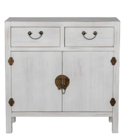 Komoda DECAPE 80 cm przecierana biel*Exclusivas Clearance