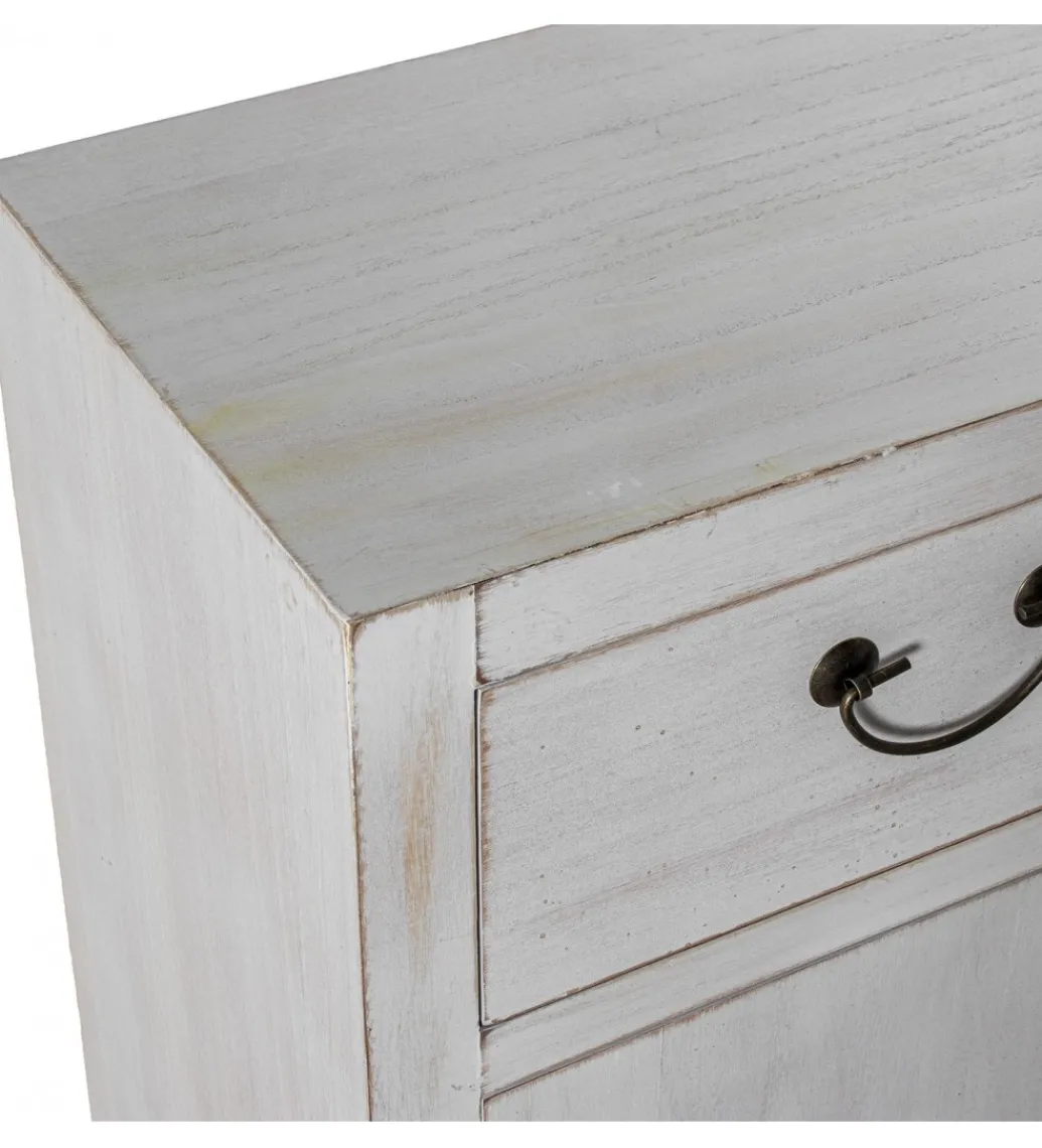 Komoda DECAPE 80 cm przecierana biel*Exclusivas Clearance