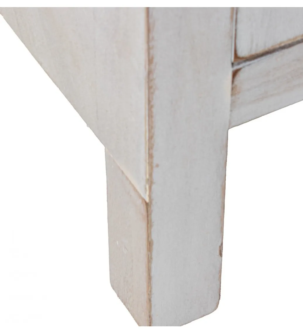 Komoda DECAPE 80 cm przecierana biel*Exclusivas Clearance