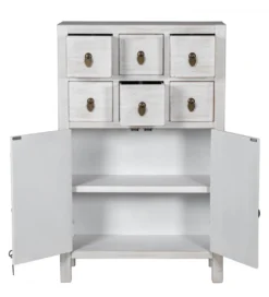 Komoda DECAPE 100 cm przecierana biel*Exclusivas Clearance