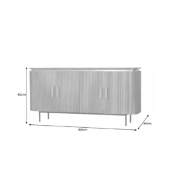 Komoda DIAMENTE 160 cm złota*Invicta Interior - przedsprzedaż Clearance