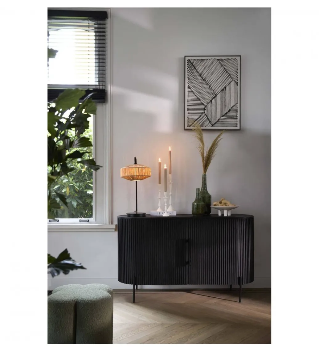 Komoda DUMOSI 140 cm czarna*L&L New