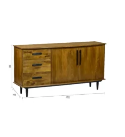 Komoda ELIRAS 152 cm drewno mango*LF-Design Discount