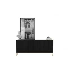 Komoda ELPIS 168 cm czarna*Polski Design ML Best