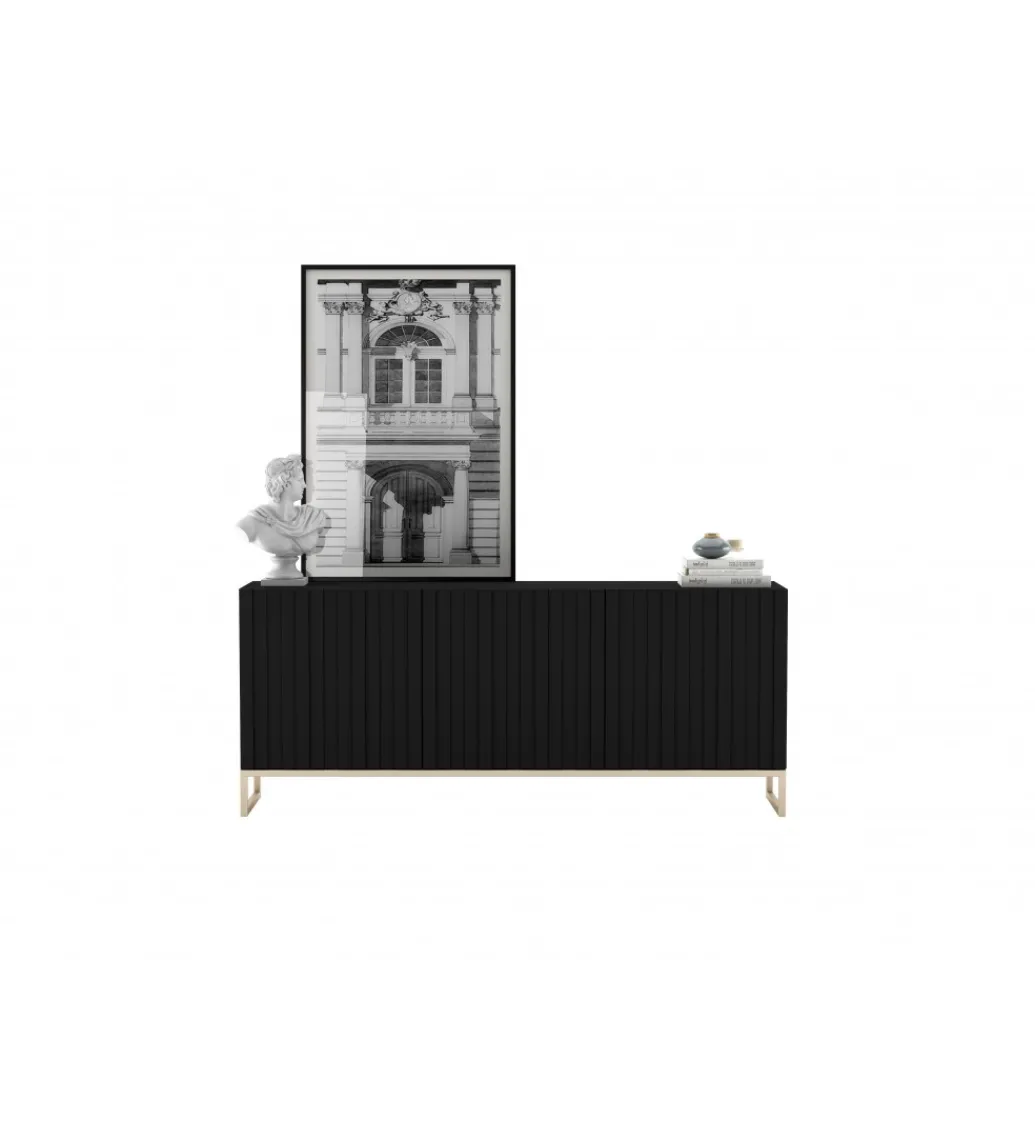 Komoda ELPIS 168 cm czarna*Polski Design ML Best