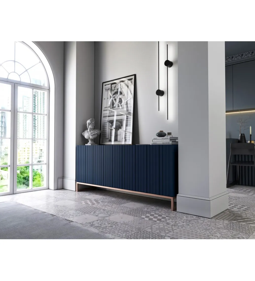 Komoda ELPIS 168 cm granatowa*Polski Design ML Discount
