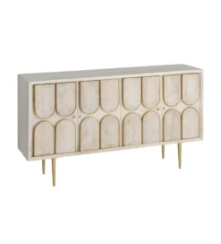 Komoda ESPAZERO 152 cm drewno mango biała*Zona-Design New