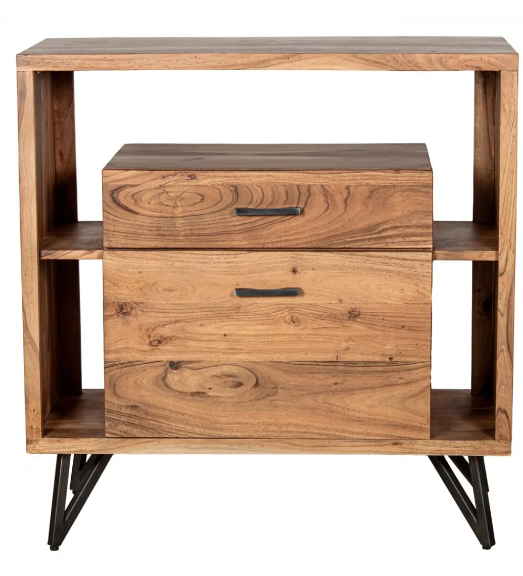 Komoda ESTARNA 90 cm drewno akacja*Exclusivas Online